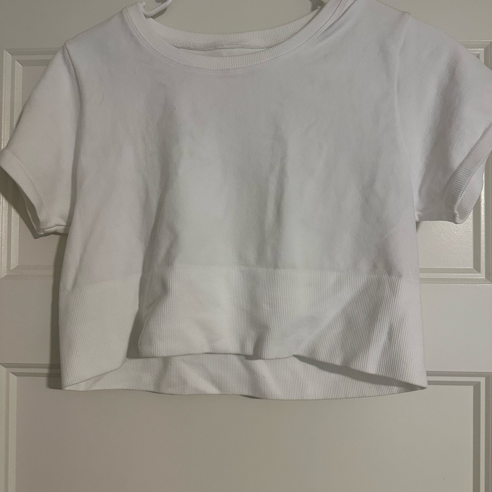 Aerie Classic White Crop Top
